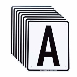 12 lettres de dressage PVC