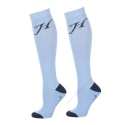 Chaussettes unies Harry's Horse Bleu Ciel