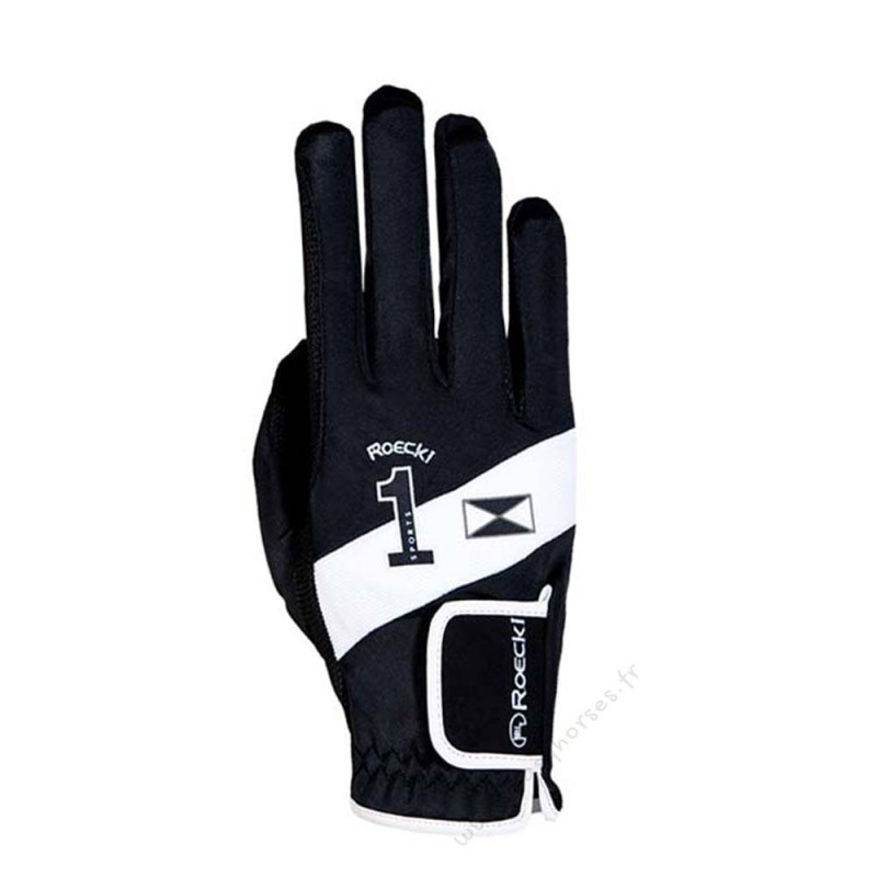 Gants Roeckl Mission Junior Noir et Blanc Gants Roeckl Mission Junior Noir et Blanc