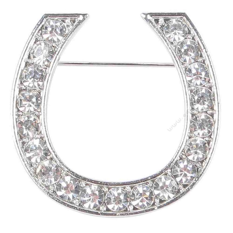 Broche Crystal Horseshoe pour cavalière Broche Crystal Horseshoe pour cavalière