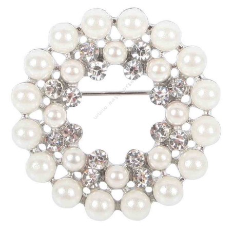 Broche Crystal perles & cristaux