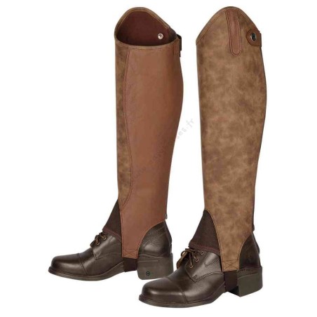 Mini chaps Velvet marron